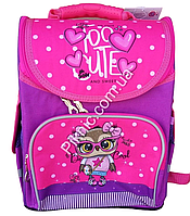 Ранец школьный Сова для девочки 1, 2 класс Каркасный рюкзак ортопедический Совушка