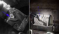 Пластиковая часть замка задней двери багажника Mitsubishi Grandis