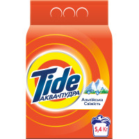 Пральний порошок Tide Аква-Пудра Альпійська свіжість 5.4 кг (8006540535189), фото 1