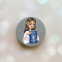 Держатель для смартфона / планшета попсокет Popsocket Серый :: Девушка с паспортом (принт 12)