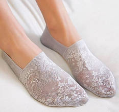 Мереживні капці підслідники з бавовняною підошвою Lia honey