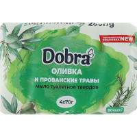 Твердое мыло Dobra Оливка и прованские травы 4 x 70 г (4820195504185)