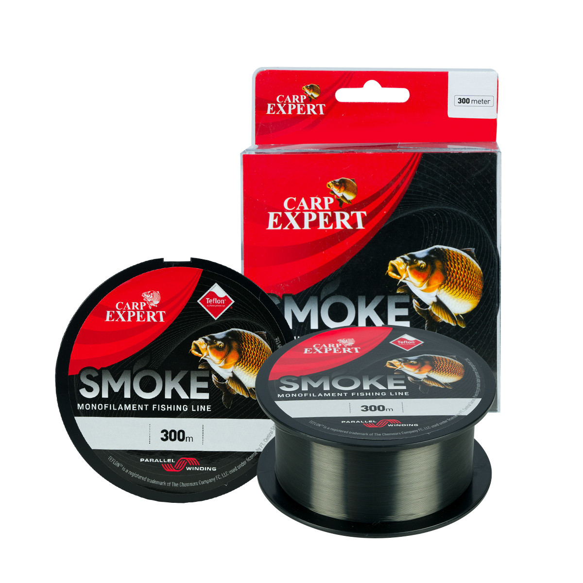 Жилка Carp Expert Smoke Dark Grey Teflon 300 м 0.35 мм 15.2 кг
