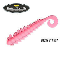 Силиконовая приманка, Съедобный силикон Bait Breath BUGSY 3" Rock Soul (11 шт.) (S837 Bubble gum pink)