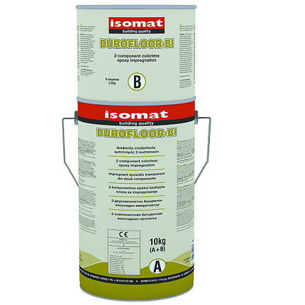Двокомпонентне безбарвне епоксидне просочення Дюрофло-БІ / Durofloor-BI 10 кг, фото 1