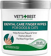 Салфетки Vets Best Clean Teeth Wipes для ухода за полостью рта 50 шт