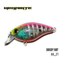 Воблер - рыболовная приманка Megabite Booby 50 F 50 мм, 9,4 гр, 0.7 m A_21