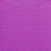 Самоклеющиеся обои Декоративная 3D панель ПВХ Пурпурный кирпич кирпич 700*770*3 мм