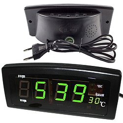 Настільний електронний годинник, з температурою і будильником, CX 818 / Годинник-будильник для дому / Портативний годинник