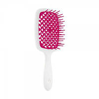Гребінець (міні версія) Janeke superbrush the original Small Білий + Малиновий