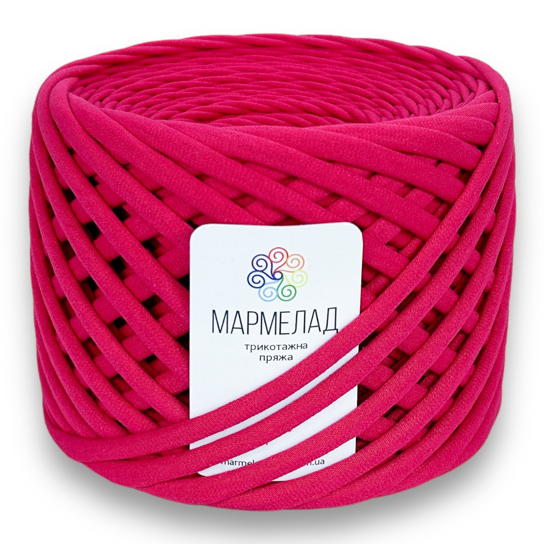 Купить Трикотажная пряжа Мармелад 7-9 мм 100 м фуксия, цена 290 ...