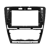 Переходная рамка 10.1" Lesko для автомобиля Skoda Octavia (2004-2013гг.) F-6502 Black Шкода SET-22