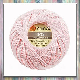 Пряжа бавовняна Ірис (Iris) 914 блідо-рожевий YarnArt (ЯрнАрт) 14BD0