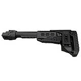Пряма приклада DLG TACTICAL з регульованим підщічником Mil-Spec з трубкою (антабка на 2 сторони), фото 6