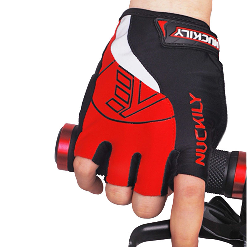 Перчатки велосипедные Nuckily PC01 L Red без пальцев спортивные для велосипеда KRO-89 - фото 3 - id-p1847213061