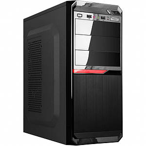 Корпус АТХ Logicpower 2111-400W 80мм, 2*USB2.0, 1*USB3.0 чорний,