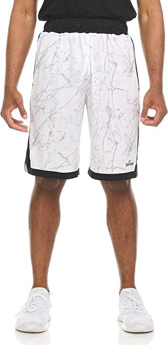 Шорти баскетбольні Spalding Mens Extreme Performance Marble Basketball Shorts білі (SMS1995-144)