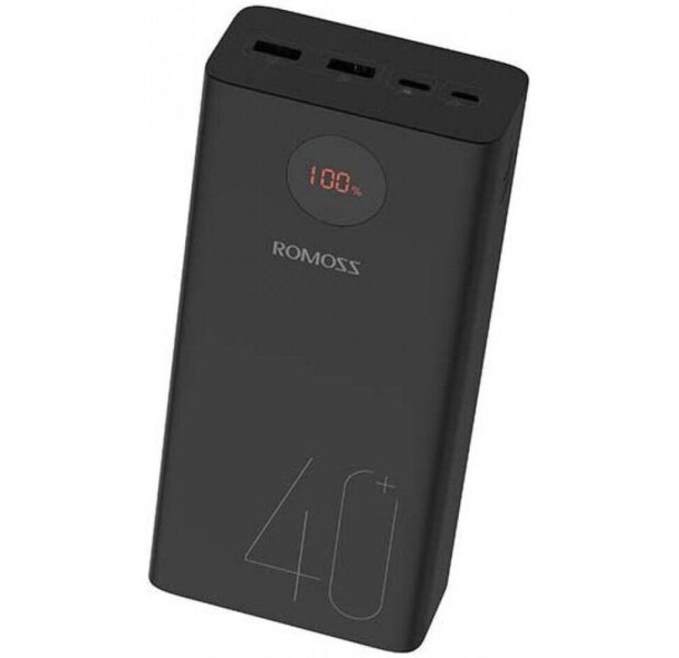 Power Bank Romoss 40000mah 18 W PEA40 чорного кольору