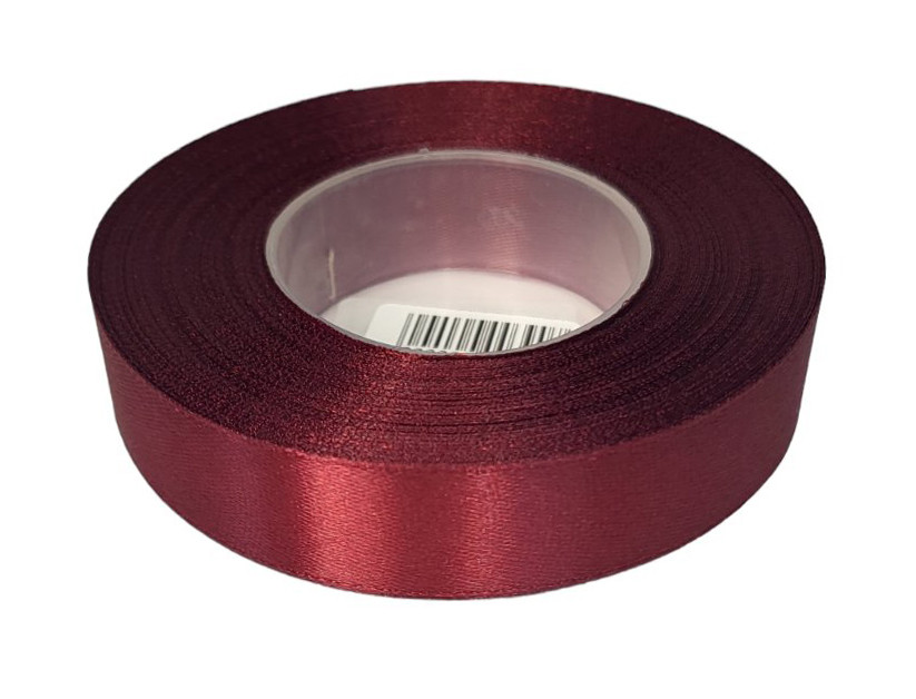 Стрічка атласна Бордова 2 см, 35 м