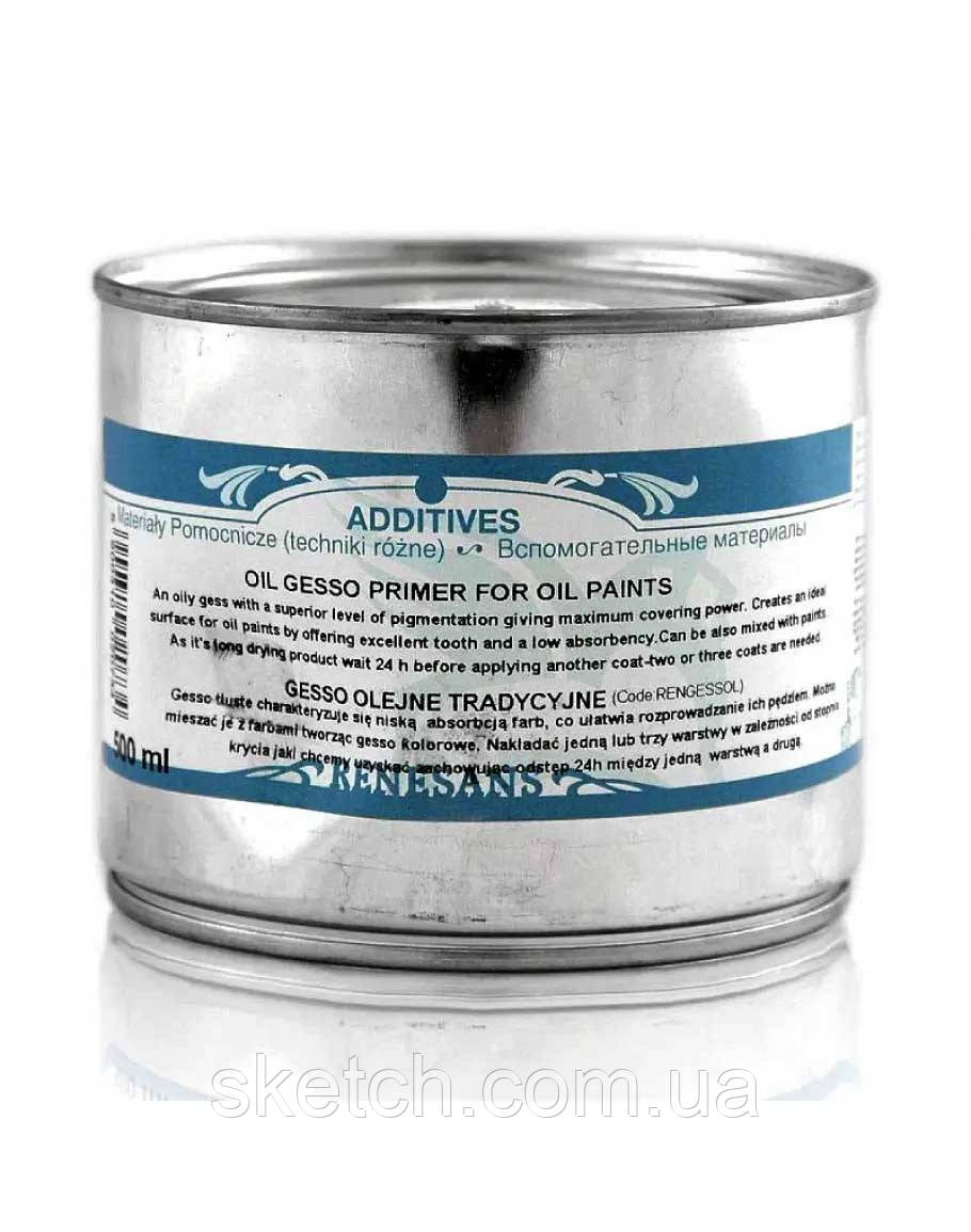 Грунт для масла традиционный, Renesans, 500мл, фото 1