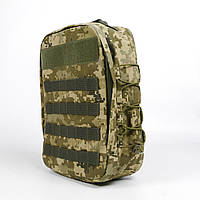 Рюкзак армейский тактический всу (10 л) пиксель (кордура) система molle Военный рюкзак штурмовой для ЗСУ