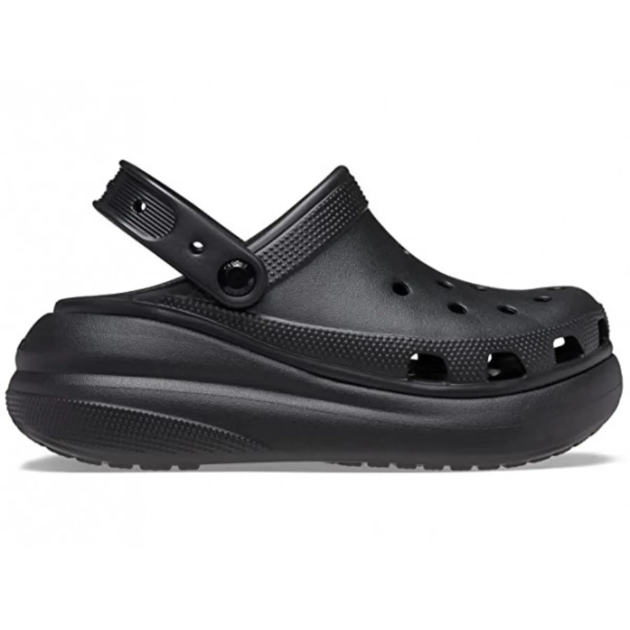Сабо на високій платформі Crocs Classic Crush Clog 44 р 28.4-29 см Чорні 207521-M11/W13 Black