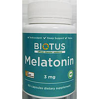 Мелатонін Melatonin Biotus 3 мг 60 капсул