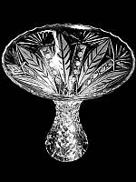 Дивовижна кришталева ваза зіспр з етикеткою, для квітів або фруктів