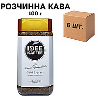 Ящик растворимого кофе IDEE в стеклянной банке 100 г (в ящике 6 шт)