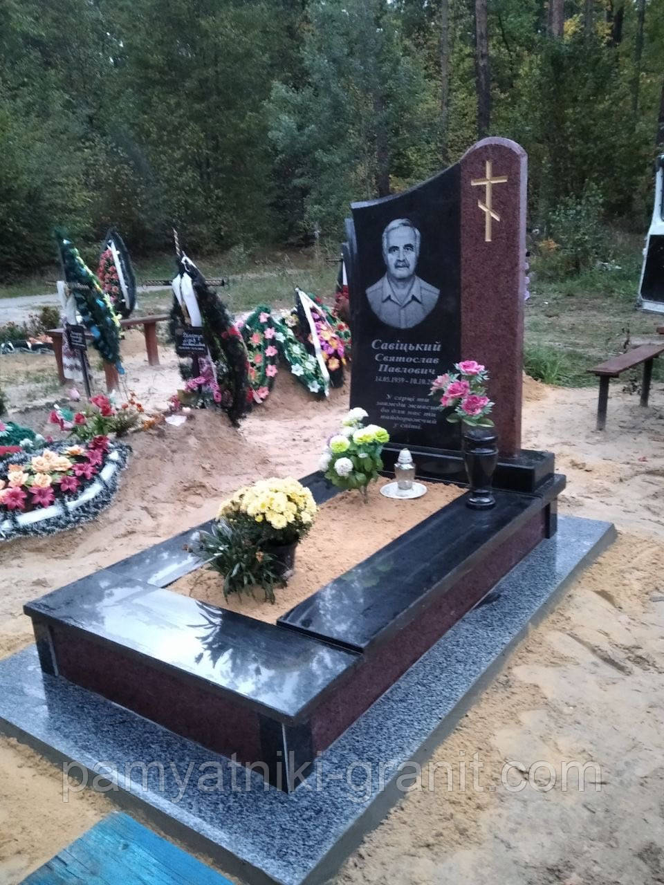 Пам’ятки з граніту одинарні від виробника Жітомир (Образці No305)