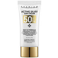 MEDI-PEEL Active Silky Sun Cream SPF50+ PA+++ антивозрастной осветляющий кожу солнцезащитный крем 50 мл