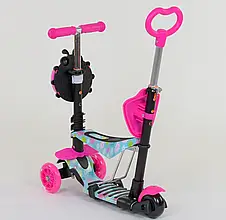 Самокат триколісний 5в1 Best Scooter 11210 (складний, підсвічування коліс, батьківська ручка), фото 4