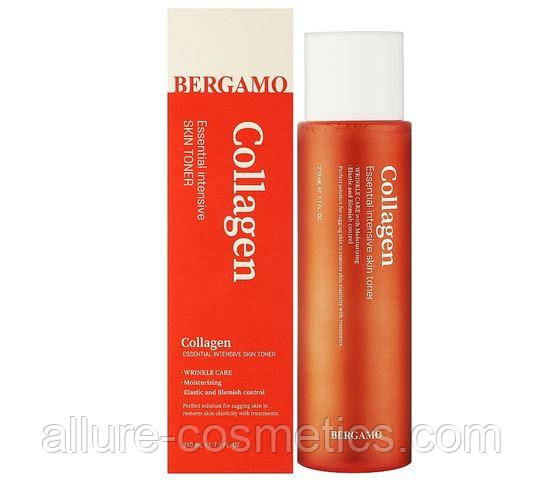 Тонер для обличчя з колагеном BERGAMO Essential Intensive Skin Toner 210ml # Collagen