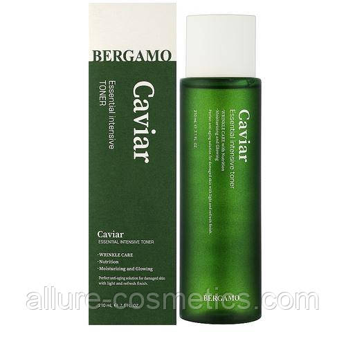 Тонер для обличчя з ікрою BERGAMO Essential Intensive Skin Toner 210ml # Caviar