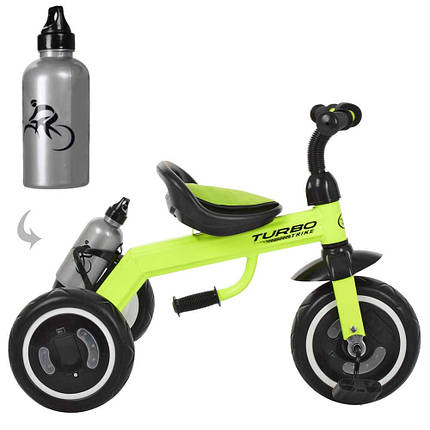 Триколісний велосипед з колесами, що світяться Turbotrike M 3648-5 салатовий, фото 2