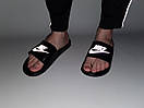 Капці чоловічі чорні Nike Benassi Black Reflective Logo (11353) 44, фото 4