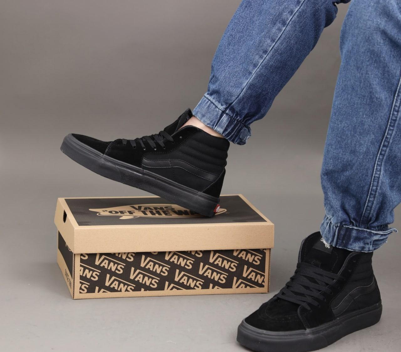 Кеди чоловічі чорні Vans Old Skool SK8 High Black (11036)