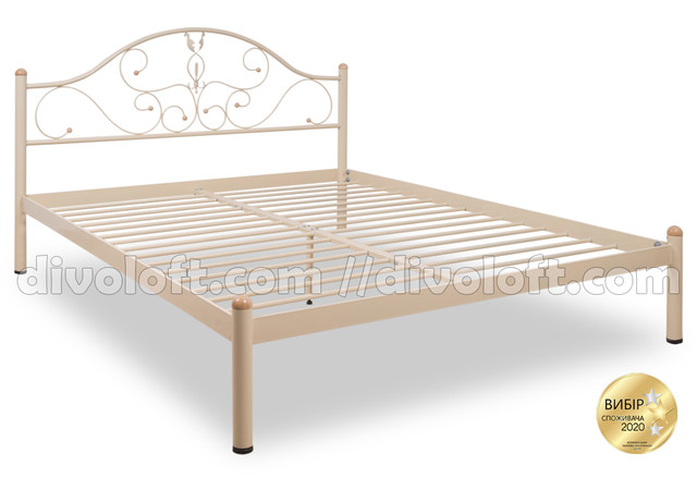 Купити ліжко металеве двоспальне Анжеліка Метал Дизайн