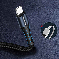Кабель USB Lightning ColorWay CW-CBUL045-BK 2,4A 1м чорний, фото 6