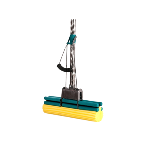 Швабра з 2-им віджимом губка 27см метал.кий коса 6133 LUX Феникс Китай, фото 1