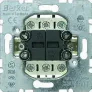 Выключатель 2-клавишный универсальный (механизм) 10АХ/250В Berker