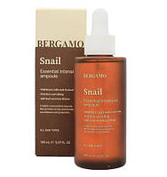 Сыворотка для лица с муцином улитки BERGAMO Essential Intensive Ampoule 150ml # Snail