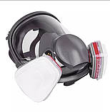 Захисна повнолицьова маска распіратор типу 3М з фільтрами, фото 7