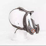 Захисна повнолицьова маска распіратор типу 3М з фільтрами, фото 9