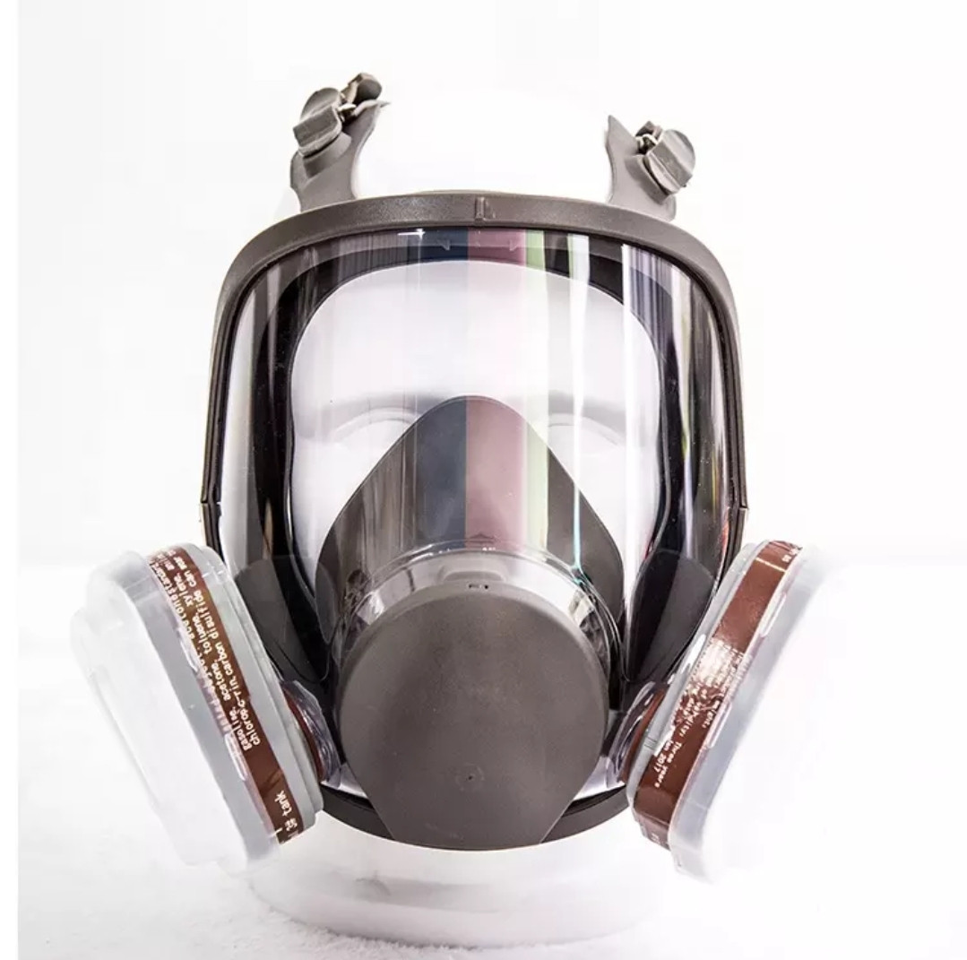 Захисна повнолицьова маска распіратор типу 3М з фільтрами, фото 1