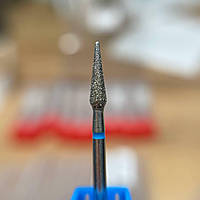 Фреза-насадка алмазная для маникюра почка закругленная, длинная - 030B (Синяя)