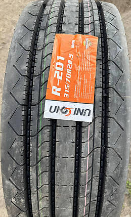 Шини вантажні 315/70R22.5 Unicoin R-201 шина кермова 315/70 R22.5 152/148M, фото 1