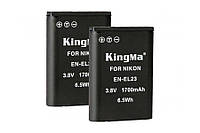 2-Pack Nikon EN-EL23 (KingMa) комплект з 2 акумуляторів EN-EL23 (1700 mAh)