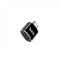 Адаптер переходник Hoco UA5 Type-C to USB 2.0 (F) черный