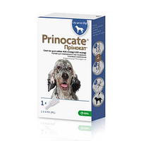 Принокат Prinocate капли от клещей и блох для собак весом от 25 кг до 40 кг , три пипетки по 4 мл